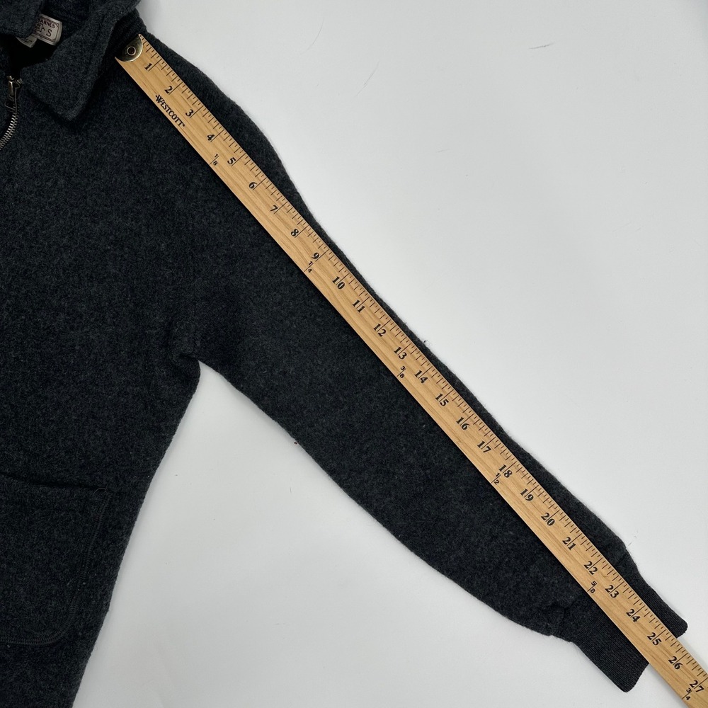 Wallace & Barnes J.Crew Merino Wool Full Zip Sweater Jacket Gray Womens Small S - Picture 6 of 11